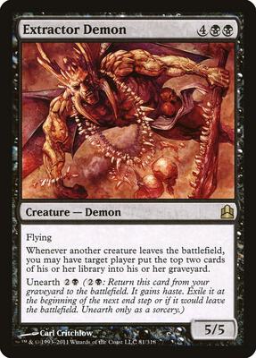 Extractor Demon card from Commander