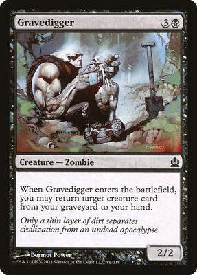 Gravedigger card from Commander