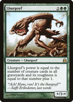 Lhurgoyf card from Commander