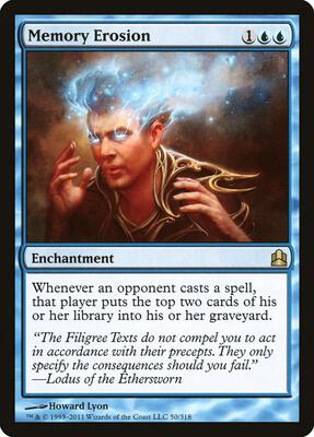 Memory Erosion card from Commander