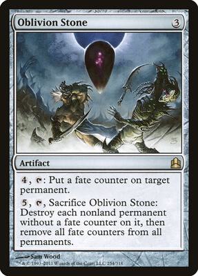 Oblivion Stone card from Commander