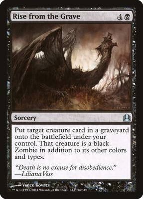 Rise from the Grave card from Commander