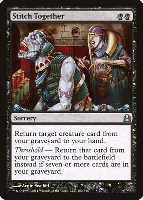 Stitch Together card from Commander
