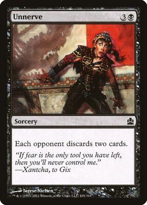 Unnerve card from Commander