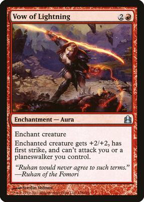 Vow of Lightning card from Commander