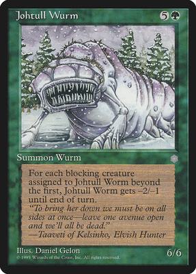 Johtull Wurm card from Ice Age