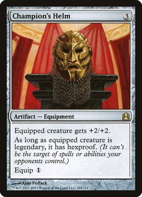 Champion's Helm card from Commander