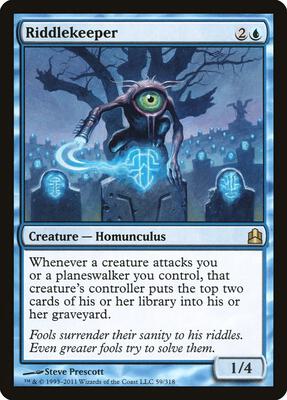 Riddlekeeper card from Commander