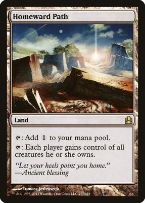 Homeward Path card from Commander