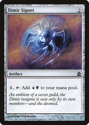 Dimir Signet card from Commander