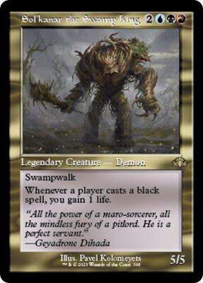 Sol'kanar the Swamp King (Retro Frame) card from Dominaria Remastered