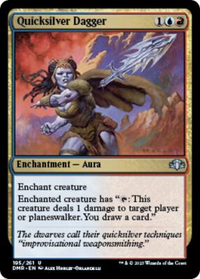 Quicksilver Dagger card from Dominaria Remastered