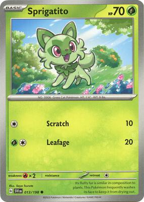 Sprigatito card from SV01: Scarlet & Violet Base Set