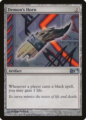 Demon's Horn card from Magic 2012 (M12)
