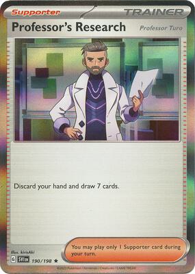 Professor's Research [Professor Turo] - 190/198 card from SV01: Scarlet & Violet Base Set