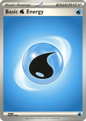 Basic Water Energy - 003 card from SVE: Scarlet & Violet Energies