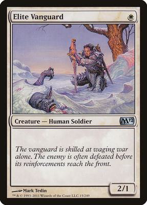 Elite Vanguard card from Magic 2012 (M12)