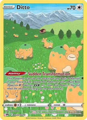 Ditto card from SWSH: Crown Zenith: Galarian Gallery