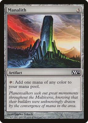 Manalith card from Magic 2012 (M12)