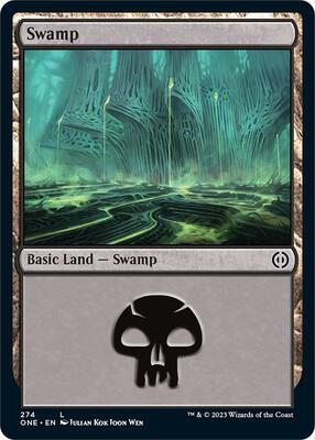 Swamp (274) card from Phyrexia: All Will Be One