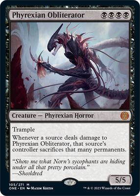 Phyrexian Obliterator card from Phyrexia: All Will Be One