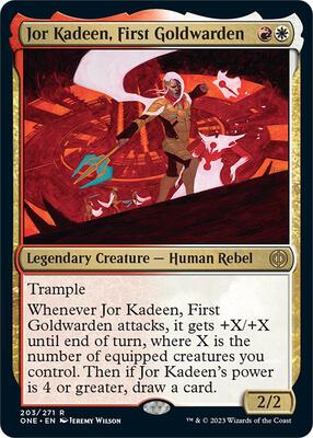 Jor Kadeen, First Goldwarden card from Phyrexia: All Will Be One