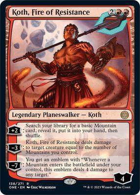 Koth, Fire of Resistance card from Phyrexia: All Will Be One