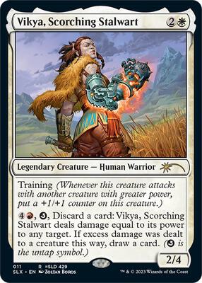 Vikya, Scorching Stalwart card from SLX Cards