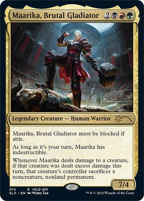 Maarika, Brutal Gladiator card from SLX Cards
