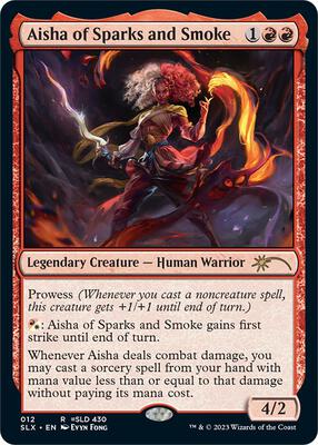 Aisha of Sparks and Smoke card from SLX Cards