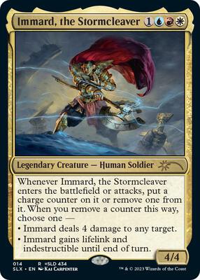 Immard, the Stormcleaver card from SLX Cards