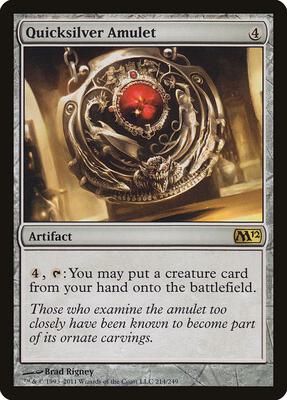 Quicksilver Amulet card from Magic 2012 (M12)