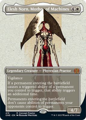 Elesh Norn, Mother of Machines (Concept Praetor) card from Phyrexia: All Will Be One