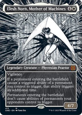 Elesh Norn, Mother of Machines (Borderless) card from Phyrexia: All Will Be One