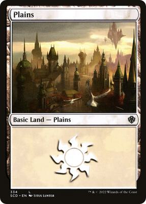 Plains (334) card from Starter Commander Decks