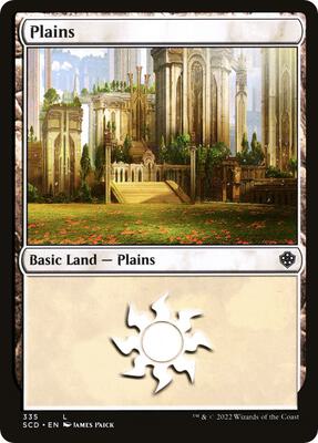 Plains (335) card from Starter Commander Decks