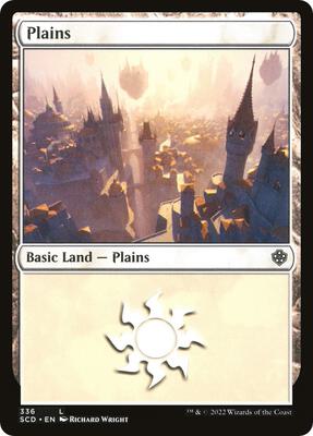 Plains (336) card from Starter Commander Decks
