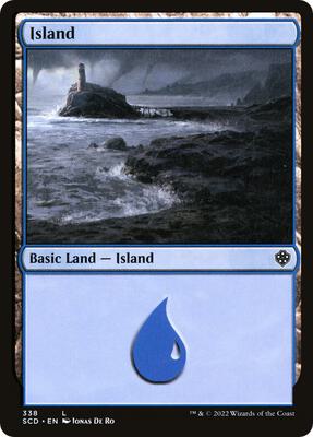 Island (338) card from Starter Commander Decks