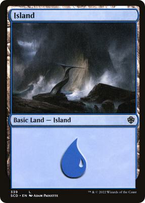 Island (339) card from Starter Commander Decks