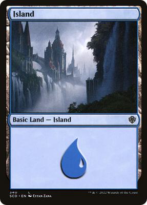 Island (340) card from Starter Commander Decks