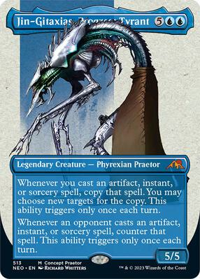 Jin-Gitaxias, Progress Tyrant (Concept Praetor) card from Phyrexia: All Will Be One