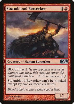 Stormblood Berserker card from Magic 2012 (M12)