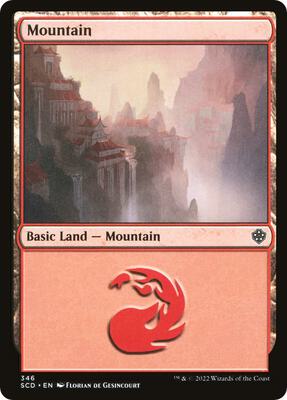Mountain (346) card from Starter Commander Decks