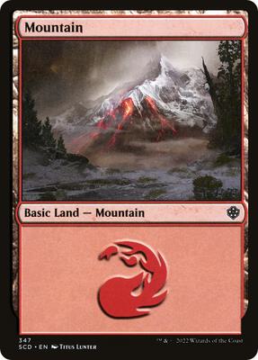 Mountain (347) card from Starter Commander Decks