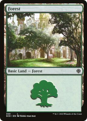 Forest (350) card from Starter Commander Decks