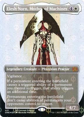 Elesh Norn, Mother of Machines (Concept Praetor) (Step-and-Compleat Foil) card from Phyrexia: All Will Be One