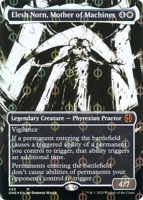 Elesh Norn, Mother of Machines (Showcase) (Step-and-Compleat Foil) card from Phyrexia: All Will Be One