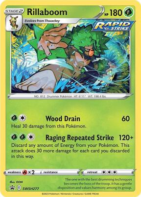 Rillaboom - SWSH277 card from SWSH: Sword & Shield Promo Cards