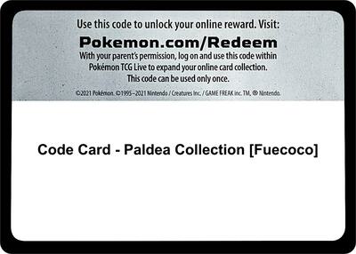 Code Card - Paldea Collection [Fuecoco] card from SV01: Scarlet & Violet Base Set