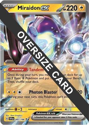 Miraidon ex card from Jumbo Cards